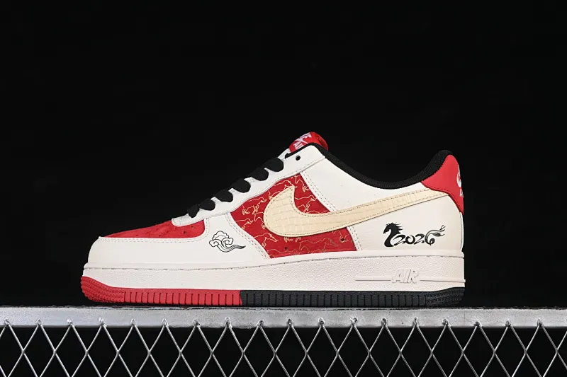 All categories Nk Air Force 1 Air Force series Nk Air Force 1 Low Air Force low-top Nike Air Force 1'07 Low red and white contrast Air Force 1 low-top casual sneakers JP2026-156